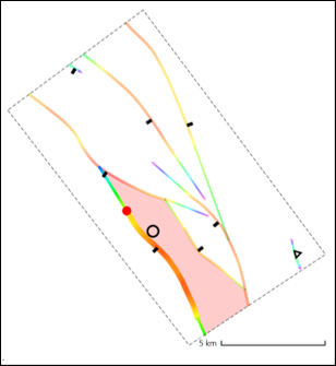 raw interpretation area connected to well